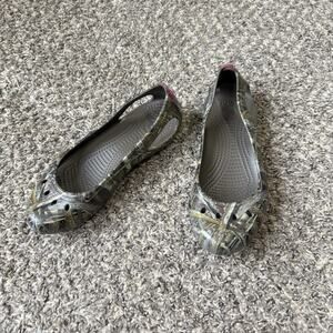 Crocs Kadee Realtree flat Women's Size 7 Camouflage Shoe EUC